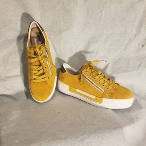 Rieker yellow shoes